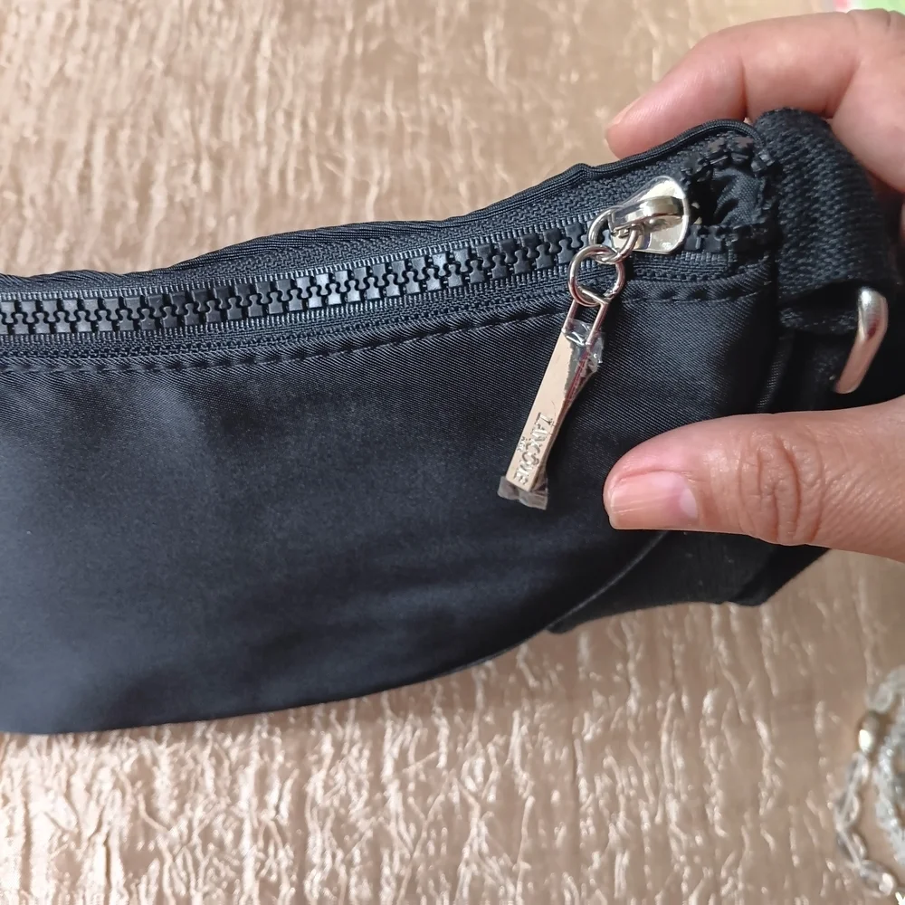 Lancome Stylish Black Crossbody Bag